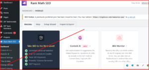 This image guide for rankmath sitemap