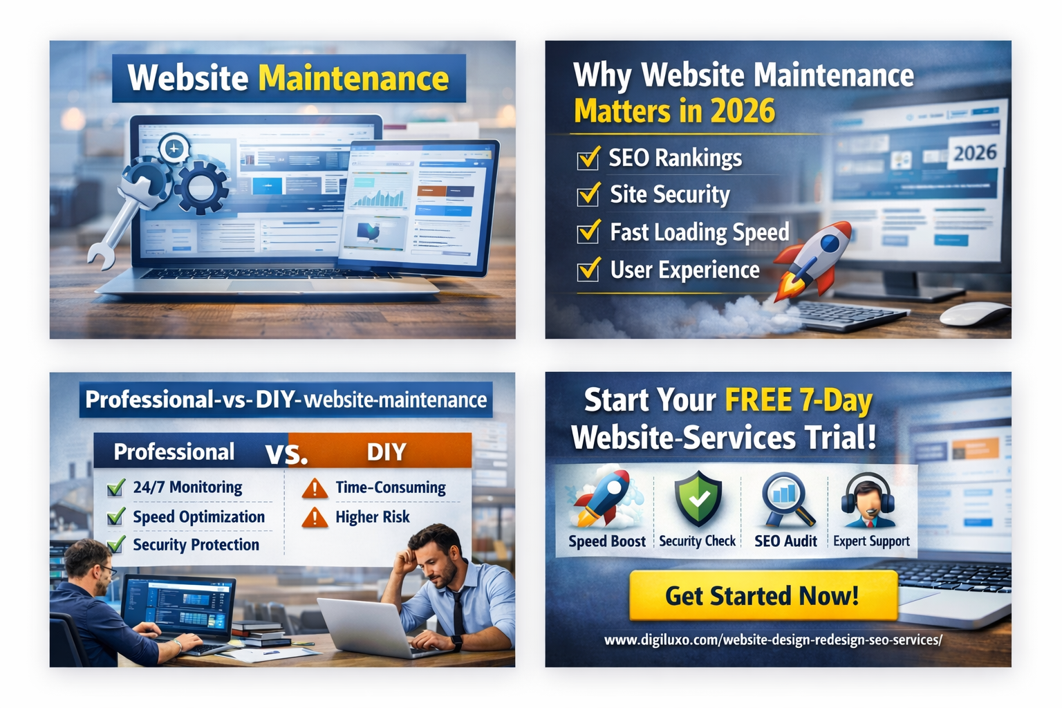 Monthly website maintenance